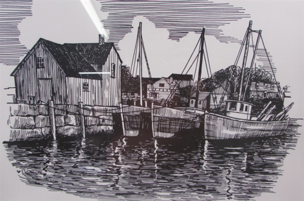 Set of Seaside Etching Prints
