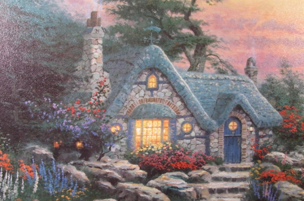 Thomas Kinkade Cottage By The Sea #115/200 Hand Highlighted