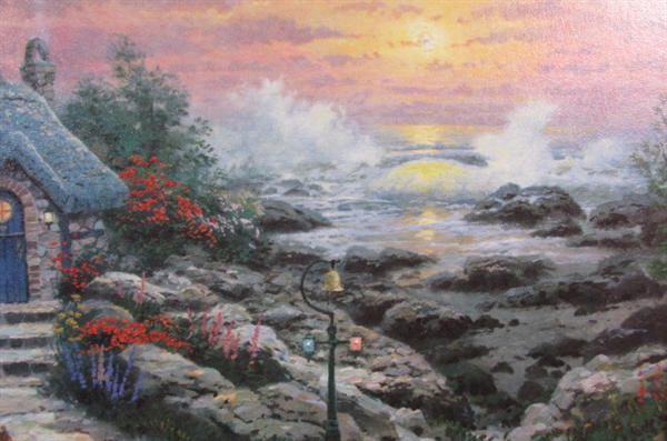Thomas Kinkade Cottage By The Sea #115/200 Hand Highlighted