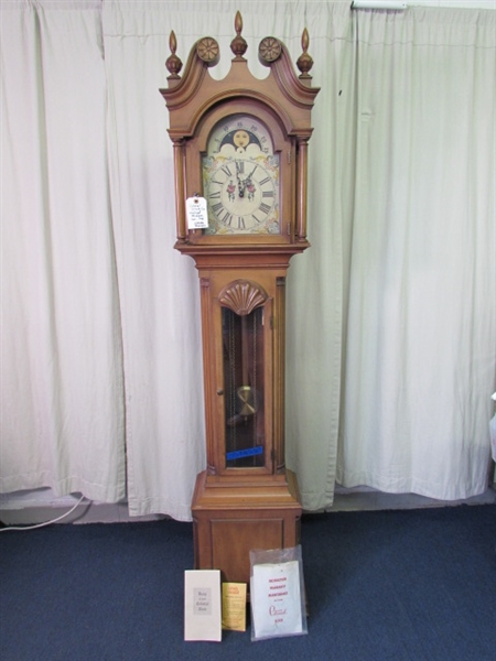 Vintage Colonial Clock Co Grandmother Clock