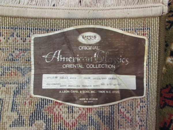 Capels Original American Classics Oriental Collection 100% Wool 5'7 x 8'9
