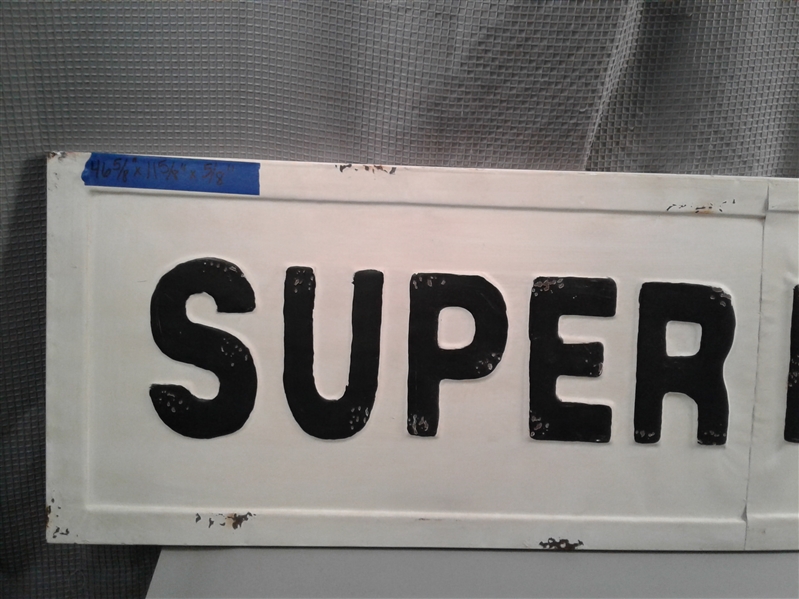 Metal SUPERMARKET Sign