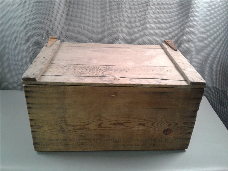 Vintage Wood Soap Box with Lid