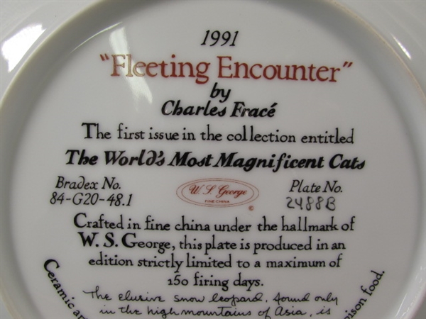 Fleeting Encounter by Charles Frace' Collector's Plate