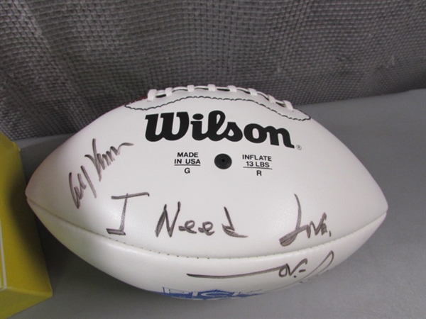 Signed NFL Wilson Football Rosey Grier