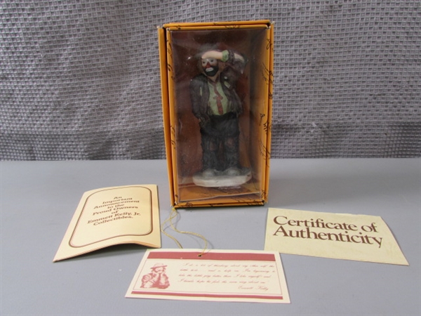Emmett Kelly Jr Collectible Looking Out To See W/COA
