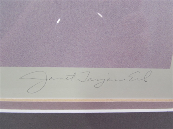 Signed & Numbered Janet Tarjan Erl Framed Misty Marsh Picture