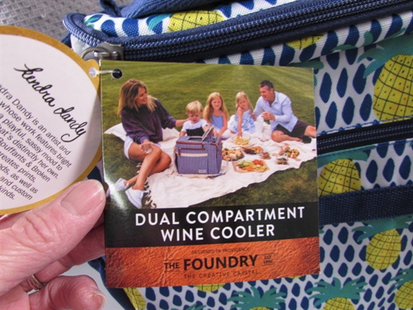 DUAL COMPARTMENT WINE COOLER BAG