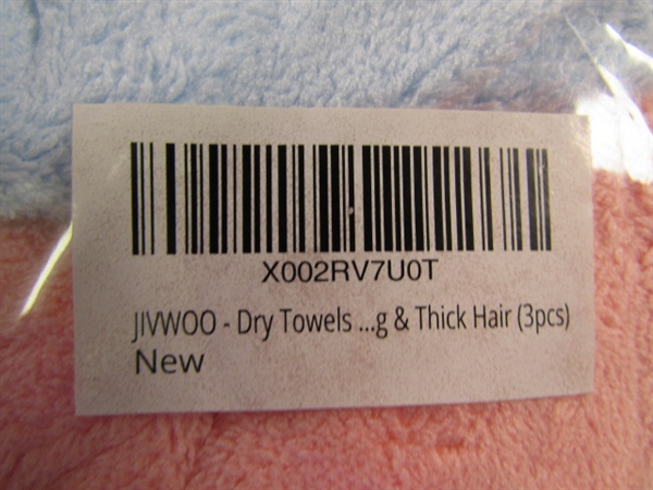 3-PACK HAIR DRY TOWELS