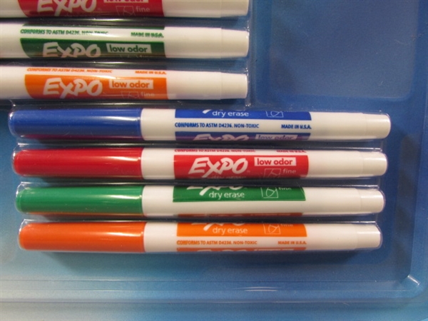 NEW - EXPO 12 FINE POINT DRY ERASE MARKERS