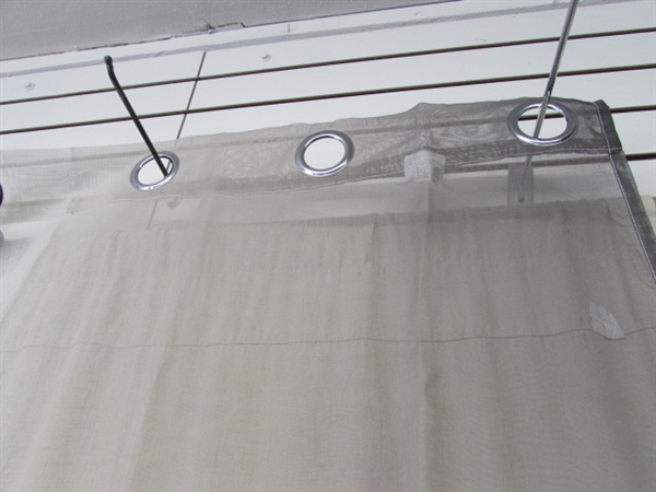 BGMENT SHEER OMBRE GRAY CURTAINS