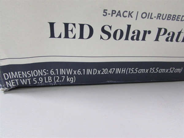 4-PACK LED SOLAR PATH LIGHTS