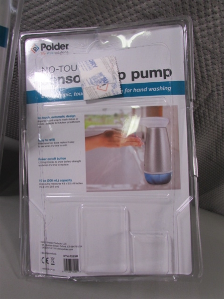 2-PACK POLDER NO-TOUCH SOAP PUMP