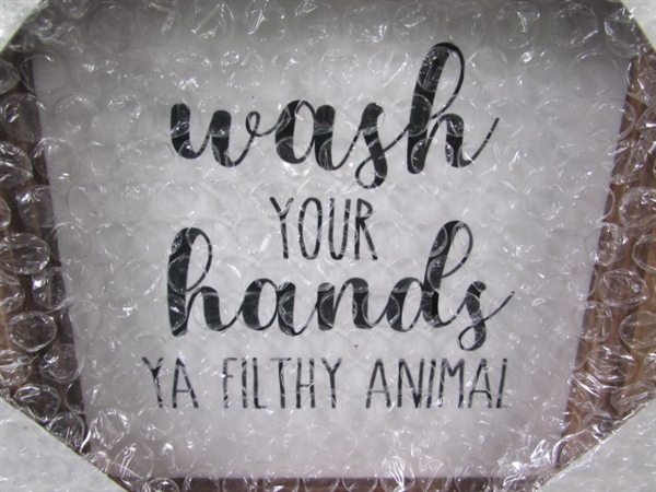 WASH YOUR HANDS.. WALL ART