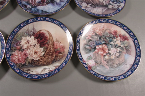 FLORAL THEMED COLLECTORS PLATES