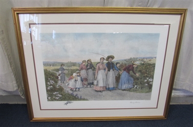 "BERRY PICKERS" AFTER ETCHING BY JAS. S. KING.