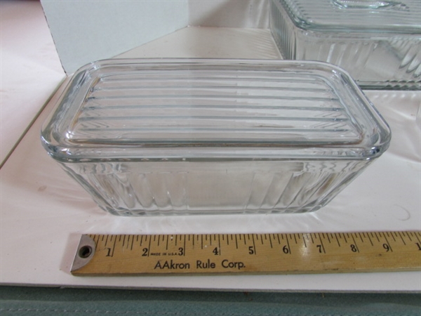 GLASS BAKEWARE WITH LIDS