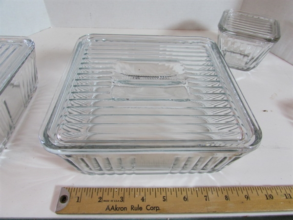 GLASS BAKEWARE WITH LIDS