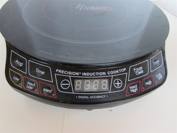 PRECISION NUWAVE INDUCTION COOKTOP AND COOKWARE