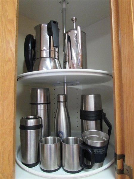 STAINLESS STEEL COFFEE CUPS AND MAKERS