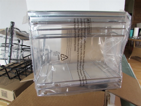 NEW IN UNOPENED BOXES - ASSORTED RACKS & PAPER TOWEL HOLDER