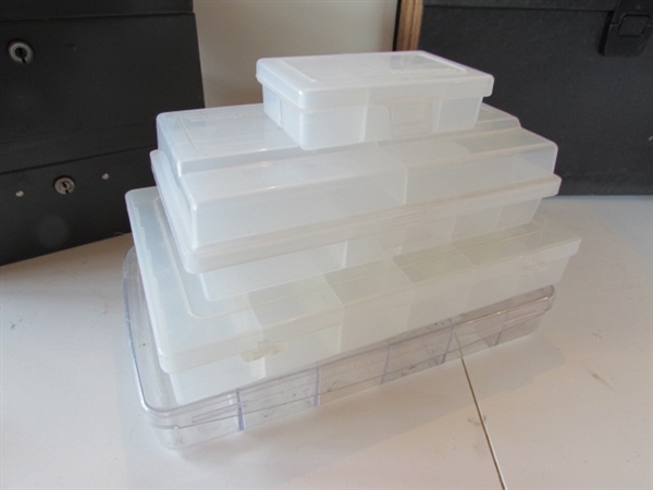 WASTE BASKET ON WHEELS, CONTAINERS AND NEW STACKABLE CADDY ORGANIZER