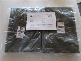 2 WATER RESISTANT COTTON CANVAS TARPS- NEW IN PACKAGING