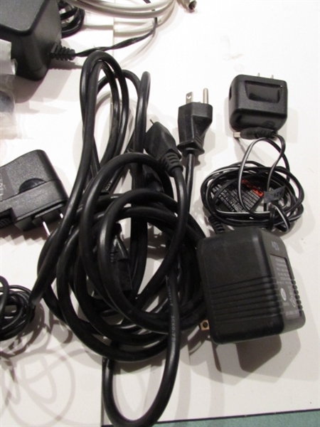 LARGE ASSORTMENT OF CHARGERS AND ADAPTERS