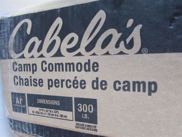 CABELA'S CAMP COMMODE