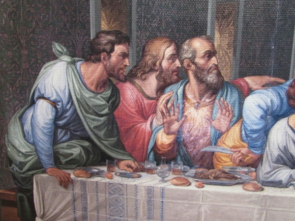 THE LAST SUPPER ON CANVAS PRINT