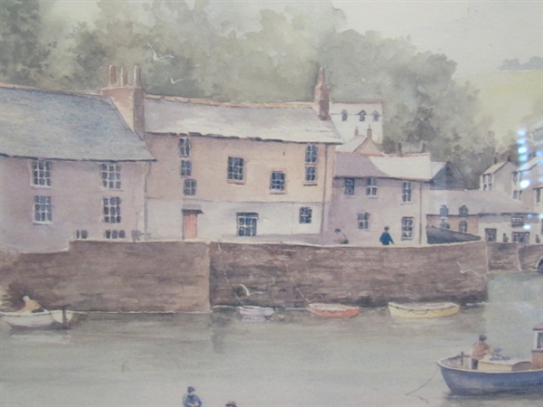 POLPERRO, CORNWALL WATERCOLOR, AND ADDITIONAL MOUNTAIN ART