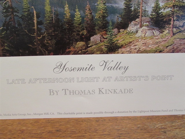 THOMAS KINKADE PRINT OF YOSEMITE VALLEY