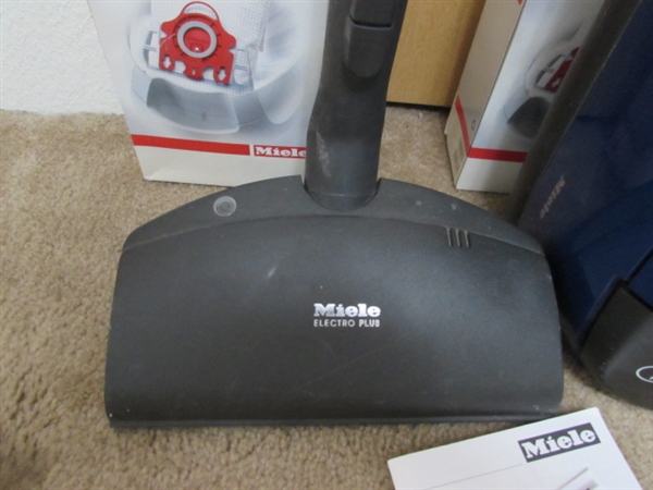 MIELE CAT & DOG CANISTER VACUUM W/ACCESSORIES AND BAGS