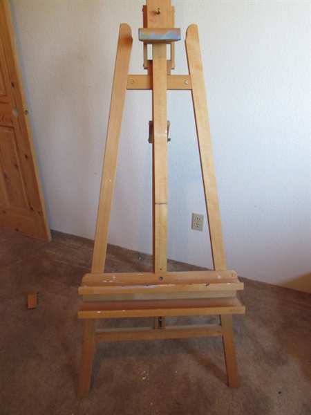 MABEF BEECHWOOD EASEL W/BOARDS & DRAWING PAD