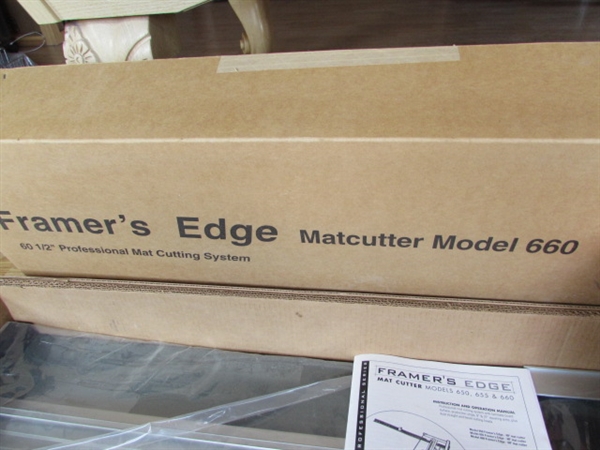 LOGAN FRAMER'S EDGE MAT CUTTER MODEL 660, LOGAN MAT CUTTER #750 AND LOGAN OVAL/CIRCLE CUTTER #201