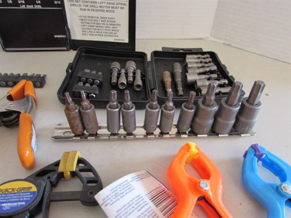 CLAMPS AND DRILL BITS