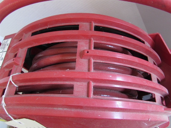 AIR COMPRESSOR HOSE ON REEL AND ACCESSORIES