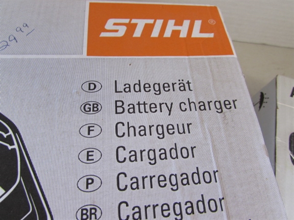 NEW STIHL LITHIUM-ION BATTERY AND CHARGER