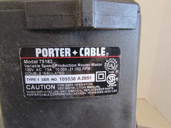 PORTER CABLE ROUTER AND BOOK