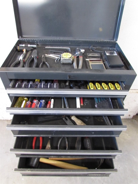 MASTER MECHANIC STAND ALONE TOOL CHEST W/TOOLS