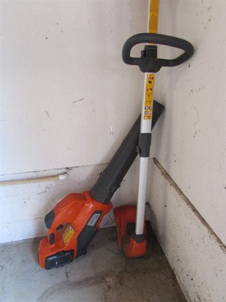 HUSQVARNA BLOWER WEED EATER, CHARGERS AND MORE