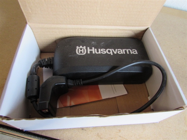 HUSQVARNA BLOWER WEED EATER, CHARGERS AND MORE