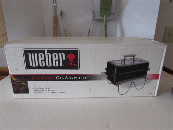 CHARCOAL WEBER GRILL AND ACCESSORIES