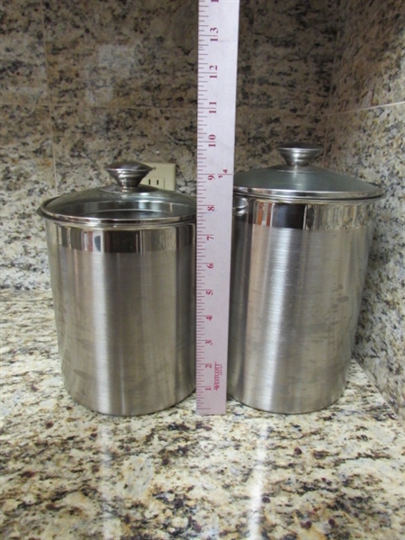 Lot Detail Stainless Canisters Paper Towel Holder