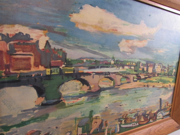 FRAMED VIEW OF DRESDEN 1923 ART PRINT? BY OSCAR KOKOSCHKA