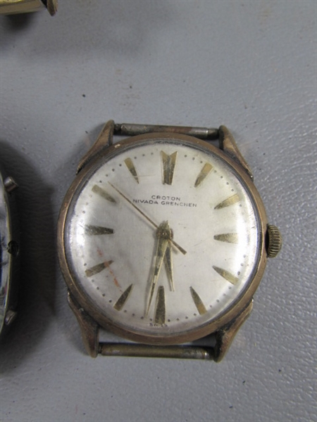 MENS WATCH COLLECTION FOR PARTS OR REPAIR