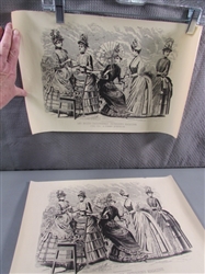 PAIR OF VINTAGE LITHOGRAPHS