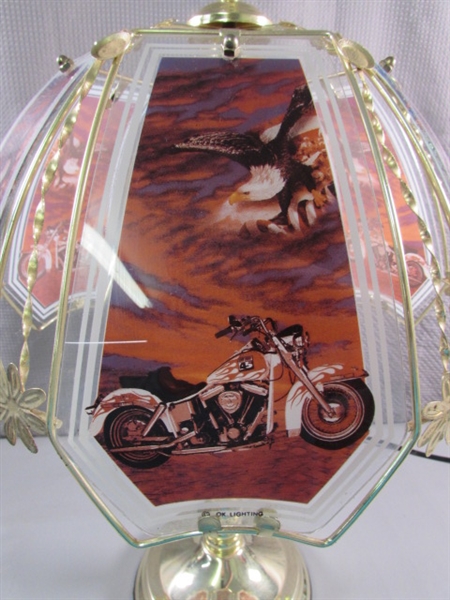 HARLEY DAVIDSON TOUCH LAMP (WORKS)