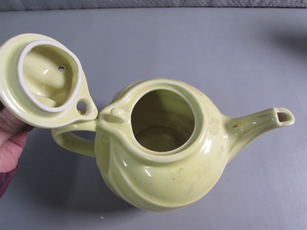TRIO OF TEAPOTS - HALL, ROSA & 1 UNMARKED