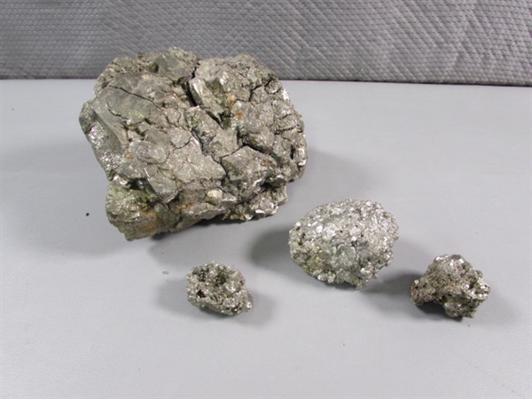 LARGE & SMALL PYRITE SPECIMENS